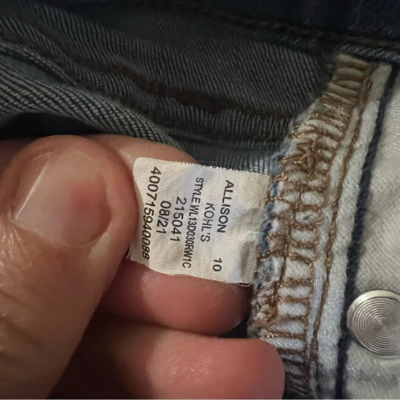 LC Lauren Conrad High Rise Curvy Skinny Medium Wash Denim Jeans Womens size 10 - Picture 7 of 10